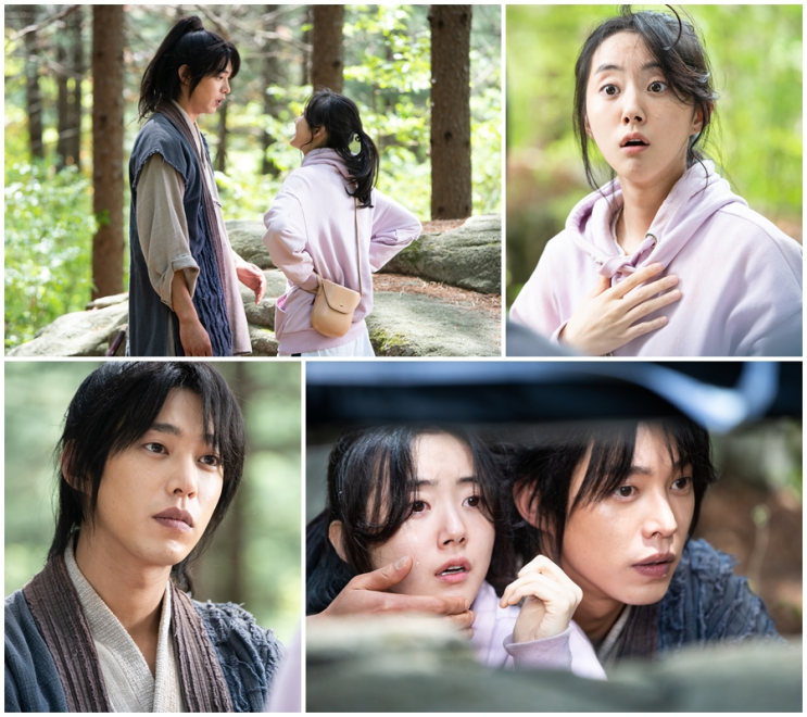  ‘조선생존기’ 조선시대 본격 타입슬립! 송원석X박세완, ‘꽃돌이 임꺽정’과 ‘깨발랄 소녀’의 기이한 첫 만남! ‘밀착 입막음’ 현장 포착!