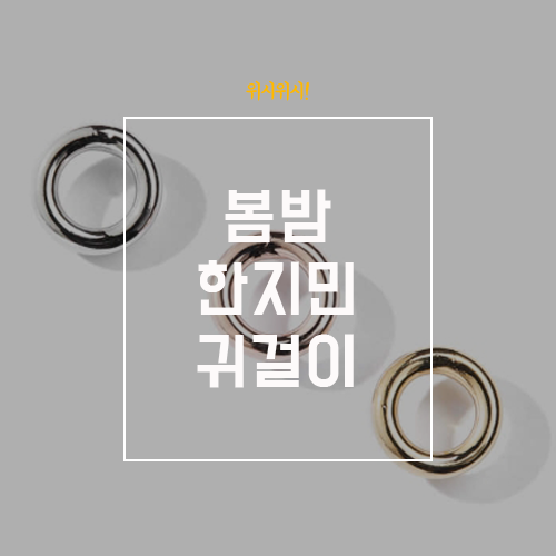  봄밤 한지민 귀걸이 예뻤던 작은 링귀걸이