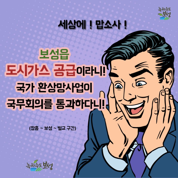  보성읍 도시가스 공급 국가 환상망사업 국무회의 통과!
