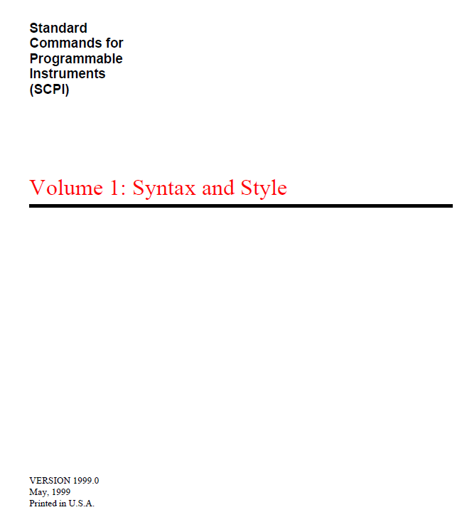 SCPI란? 사용방법 - 테스트 및 측정 계측기용으로 설계된 ASCII 기반 계측기 명령 언어(RS-232, GPIB 등 ...