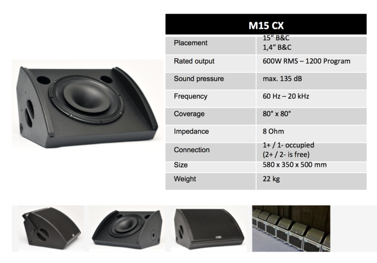 PL-Audio Monitor Speaker M15CX.