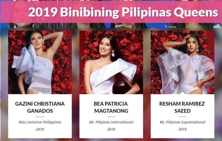  Binibining Pilipinas 2019, 미스 필리핀 2019