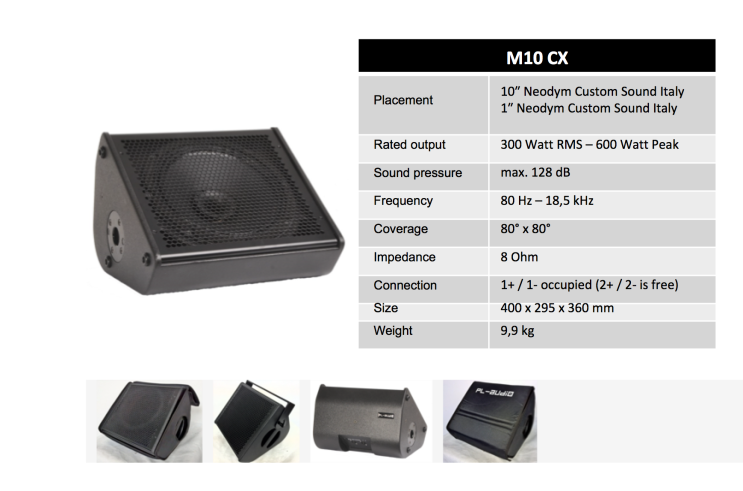 PL-Audio Monitor Speaker M10CX