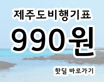  제주도 비행기표 특가_김포 부산 광주 청주 출발 예약