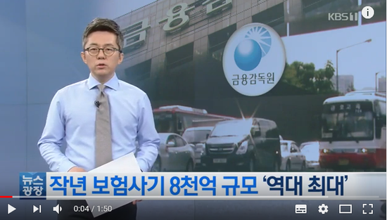 속이고 숨기고…작년 보험사기 8천억 원 적발 ‘역대 최대’ / KBS뉴스( 속이고 숨기고…작년 보험사기 8천억 원 적발 ‘역대 최대’ / KBS뉴스(