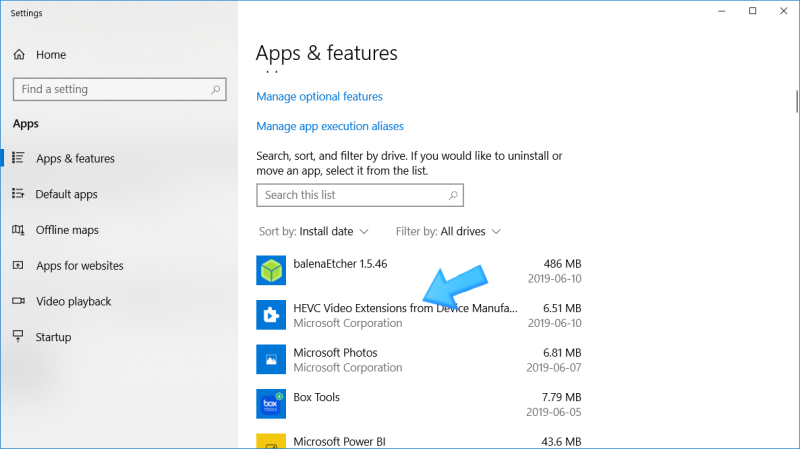 Windows10에서 HEVC codec missing 오류 해결하기 : 네이버 블로그