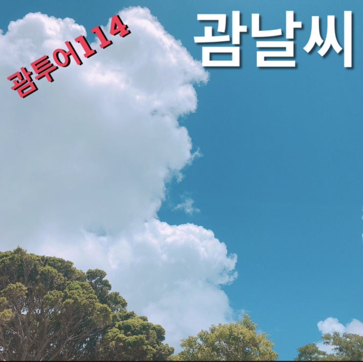 괌 날씨 미세먼지 없이 화창한 오늘날씨