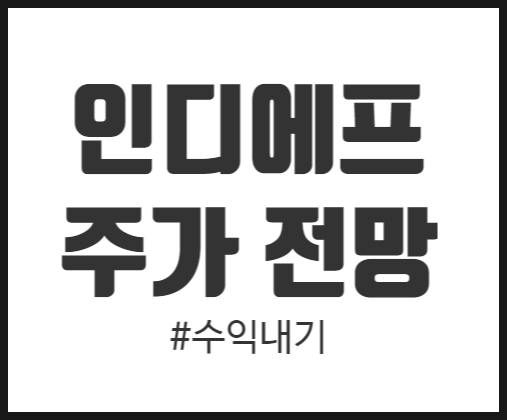  인디에프 향후 주가 전망과 개인투자시 주의점은?