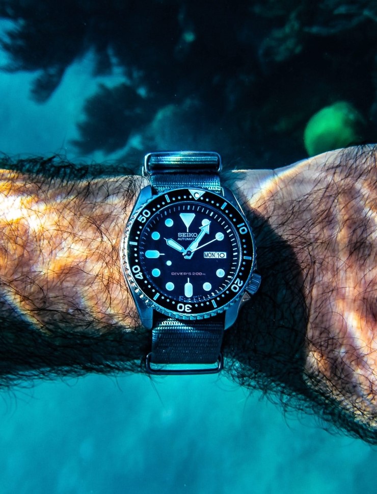  세이코 SKX007와 함께 버뮤다에서 스쿠버 다이빙