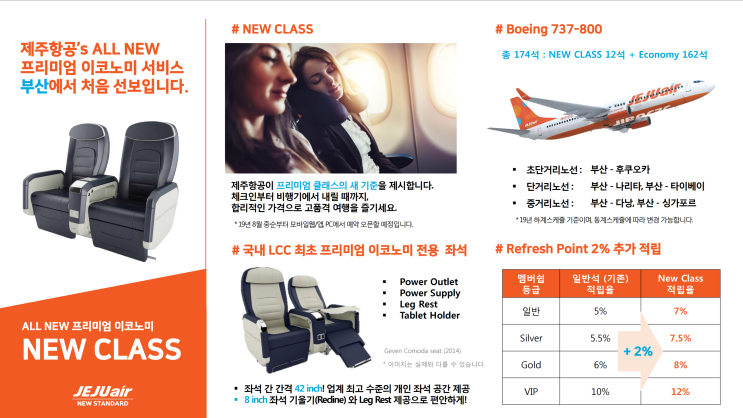  [제주항공] '제주항공 신규 Class 운영(All New 프리미엄 이코노미)'