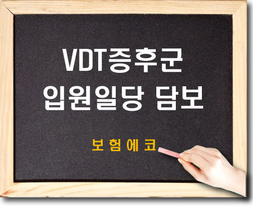  태아보험 VDT증후군 입원일당 확인하기