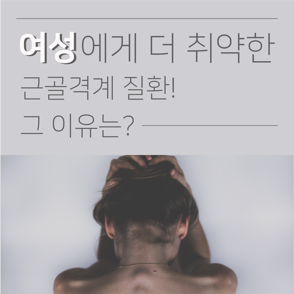  [근골격계 질환] 여성에게 더 많이 걸리는 근골격계 질환 그 이유와 해결 방법