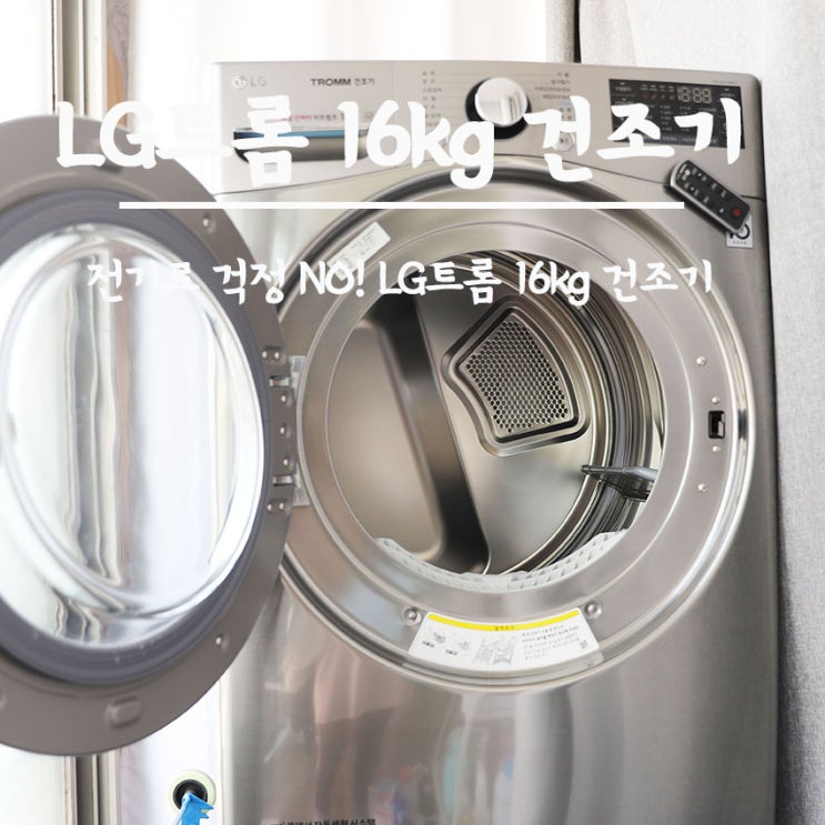 전기료 걱정 NO! LG트롬 16kg 건조기 두달 사용 후기