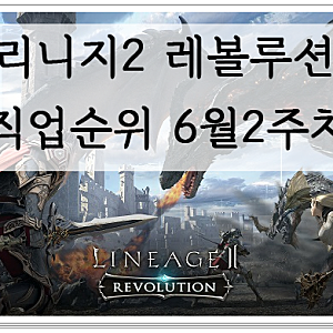 리니지2레볼루션 직업순위 6월2주차