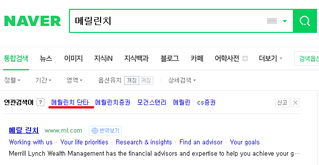  [골든블랙] 메릴린치(Merrill Lynch)