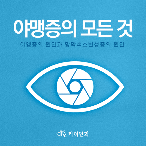  선릉역안과 카이안과_망막색소변성증의 증상, 야맹증!