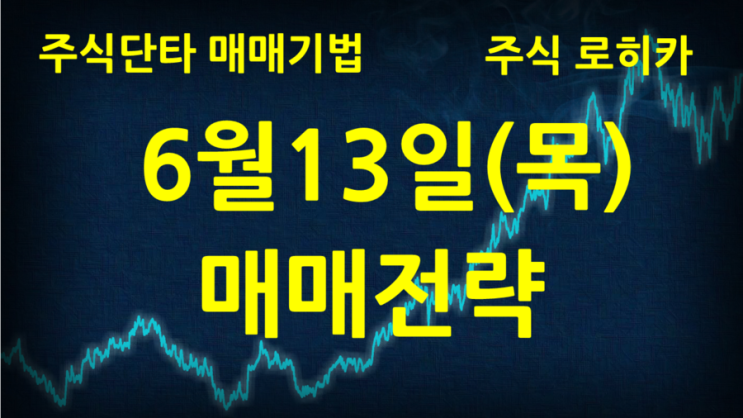  이글벳 백광소재 고려시멘트 본느 에프알텍 엔케이물산 에이치엔티 KNN 샘코 6월13일 매매전략