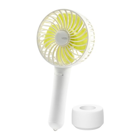  쿠팡로켓배송 [11,410원] (23% 할인) 르젠 USB 핸디형 휴대용 선풍기 LZMF-U400 CREAM WHITE