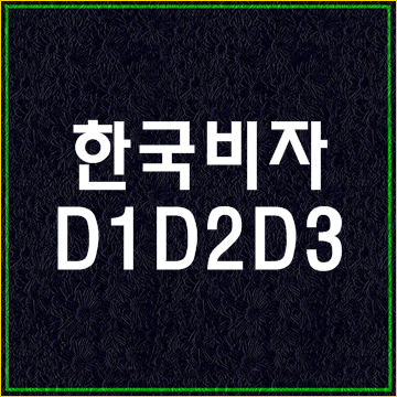  한국비자종류4 (D1 D2 D3비자)