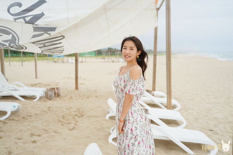  휴양지패션 써스데이아일랜드 오프숄더 원피스 스타일링 :)