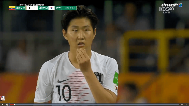 [U20 결승]진출 대한민국 에콰도르 1-0 이강인 도움 최준 골영상 과 이광연 선방