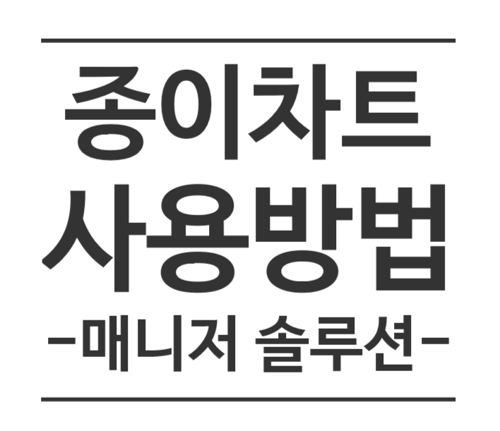  병원 CRM 프로그램 "매니저솔루션" 매뉴얼 - 종이차트 사용방법