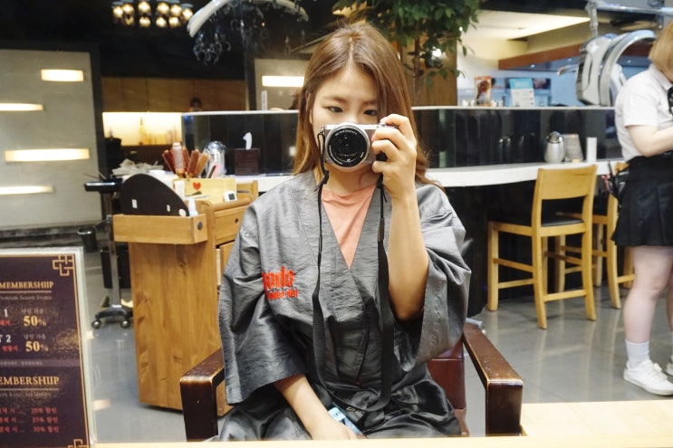  잠실미용실 chop헤어 신천점 진주쌤 :) 뿌리염색 & 아윤채클리닉