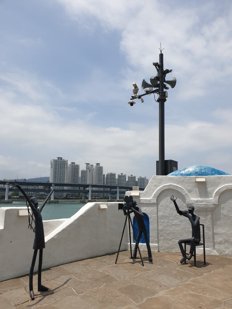  해운대 마린시티 영화의 거리 구경하고 동백 섬으로(2019년 6월)