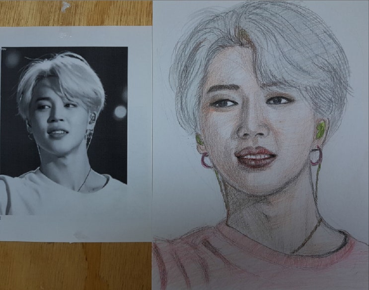  방탄소년단 지민15 그리기