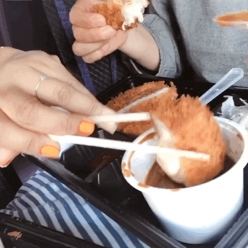  포방터시장 연돈 치즈돈까스 ~~ 테이크 아웃으로라도 먹어봄!!! •_•!!! 침샘주의!!!