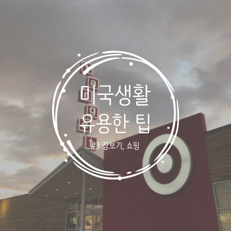  [미국생활] 미국에 갈 때 알면 유용한 팁 3탄 - 미국 장보기, 생활용품 구매, 마트, 편의점, 백화점, 쇼핑정보 총정리