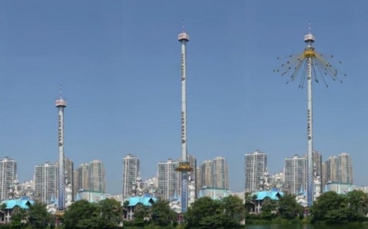  롯데월드 자이로드롭!!  대박 변신, 진실은? (영상 포함)