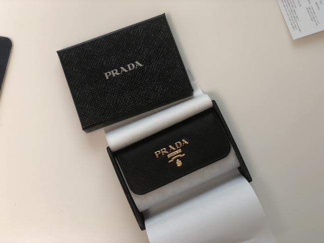 선물 받은 프라다 사피아노 키홀더 지갑 블랙