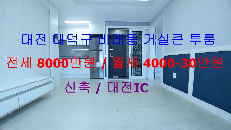  (대전 대덕구 비래동) 대전IC가까운 신축 거실큰 투룸이에요 ^^