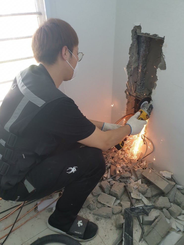  원주에어컨매립배관수리 오늘 끝장 봤어요