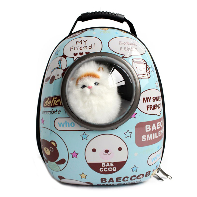 고양이 강아지 가방 투명 백백 이동장 우주선가방