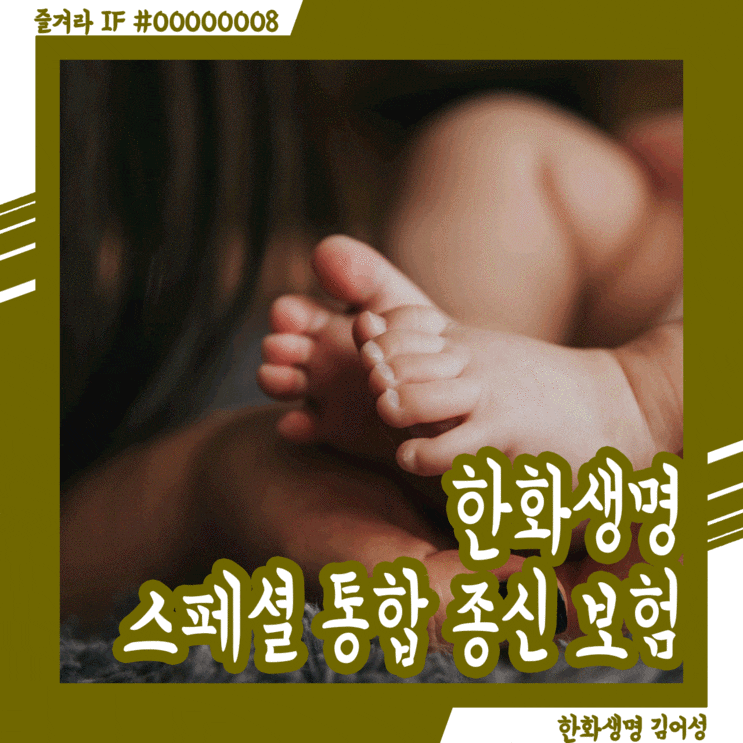  한화생명의 주력? 스페셜 통합 종신 보험 완벽 분석