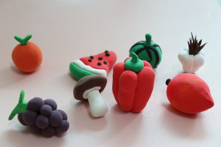클레이나라 과일과 채소 - 만들어보니 은근 귀여워 :)