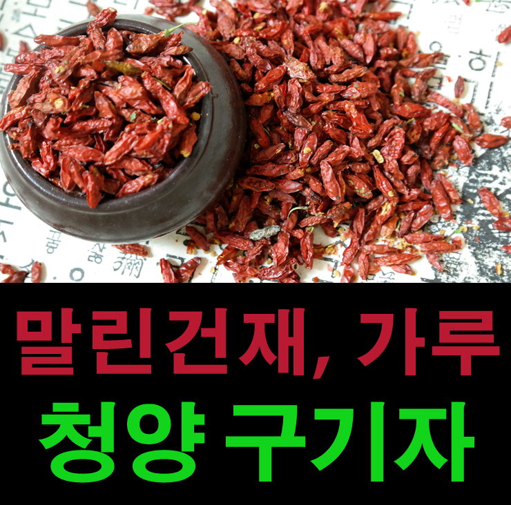  국산 청양 구기자의 효능과 가격 건구기자와 가루 파는곳