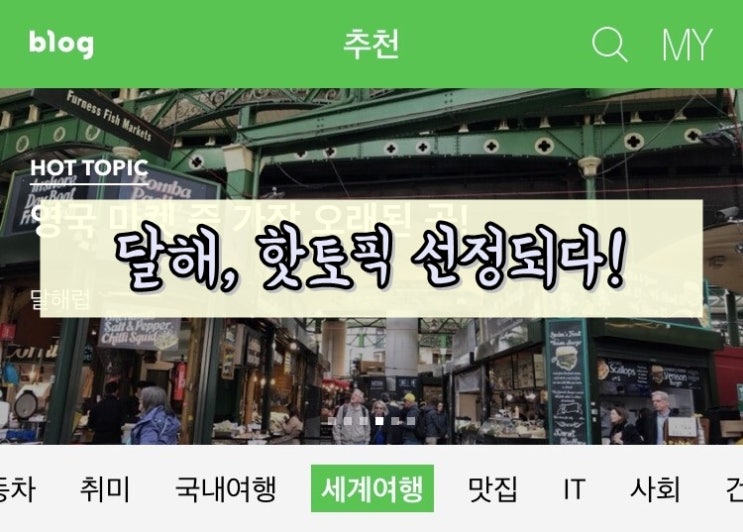  [핫토픽] 네이버 핫토픽에 제 글이 떴어요...️