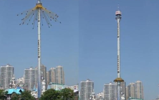  롯데월드 자이로드롭 높이 2배로 늘어나더니‥영상 `아찔`