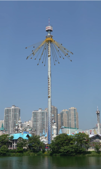  롯데월드 자이로드롭 높이 2배 증축, 동영상첨부