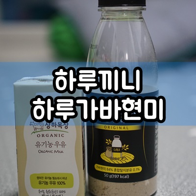  [하루끼니] 하루가바현미 우유쉐이크로 다이어트 식단 및 몸매관리