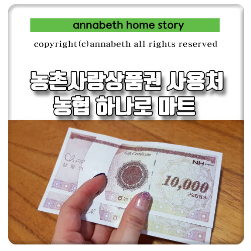  농촌사랑 상품권 사용처 농협 하나로마트 물류센터 휴무는?
