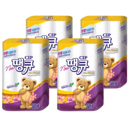  (24% 할인) 뉴땡큐 3겹 데코 파워 엠보 롤화장지 15m