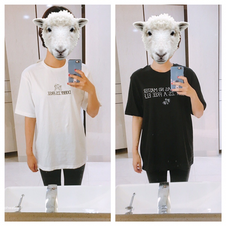  스파오 도비 2차 출시!! 도비 티셔츠 후기 착용샷 사이즈