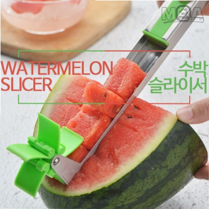  (60% 할인) 모아모아요 식약처인증 풍차 수박 슬라이서 수박칼 돌돌이수박칼 수박커터기 깍두기수박커터