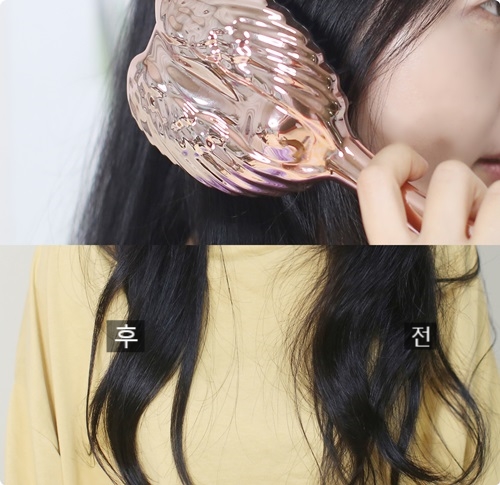  탱글엔젤 프로 브러쉬로 머릿결관리해요