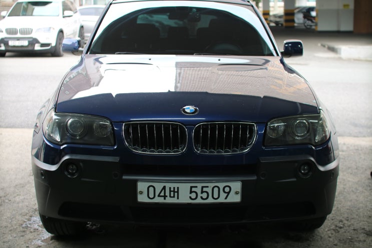  BMW E83 X3 보닛 기스제거 왁스코팅