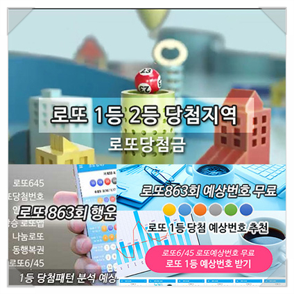  로또 당첨지역 전국 1등 로또판매점, 로또645 복권판매 현황